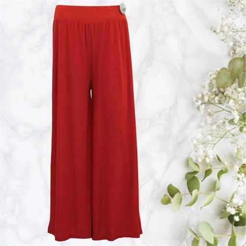 PLAZO PARIS - RED - FREE SIZE