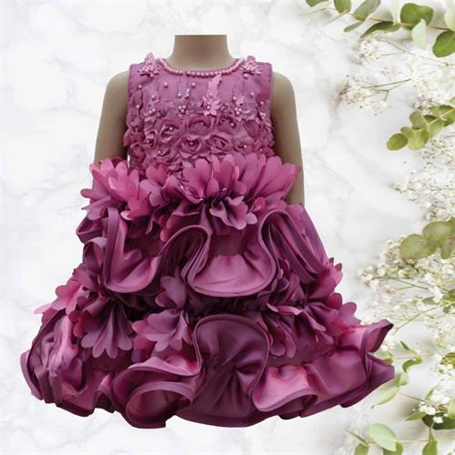 CREATION GIRLS FROCK CARNATION PINK- 16