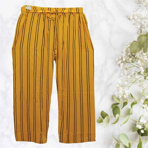 PARIS FASHION PLAZZO LINING YELLOW- XL