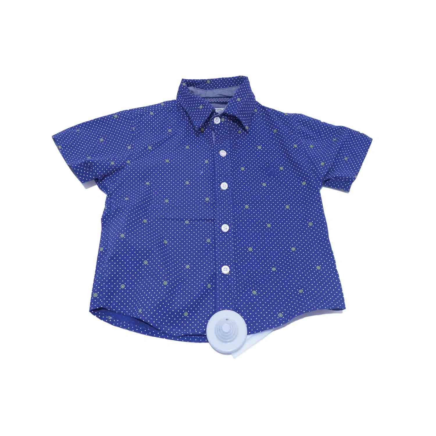 PENGUIN HALF SLEEVE SHIRT BLUE 2T