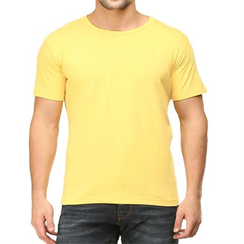 OMM MENS T-SHIRT LIGHT YELLOW SIZE-L