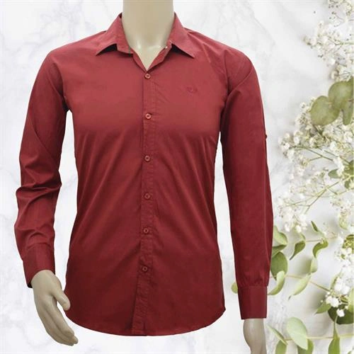 DELTA CASUAL SHIRT MAROON- L