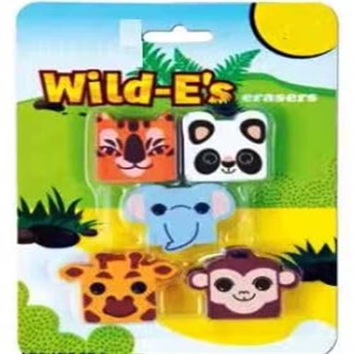 NATARAJ WILD-Es ERASER 5 PCS SET