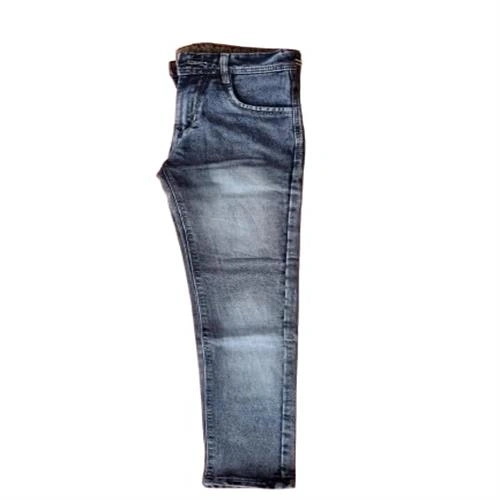 3WORDS MENS JEANS BLUE WITH WHITE SHADE -34