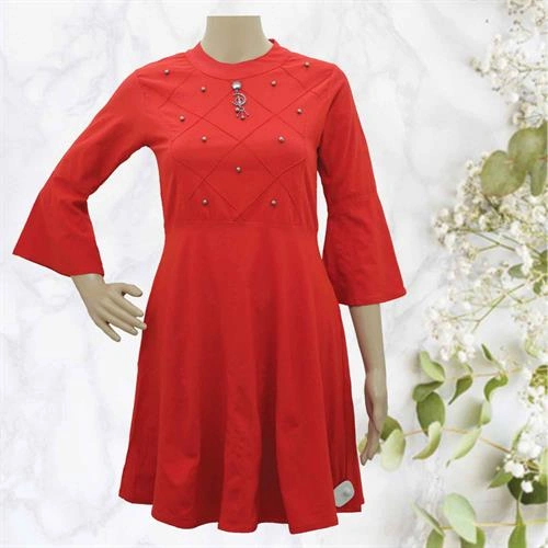 MISFIT LONG TOP - RED - FREE SIZE