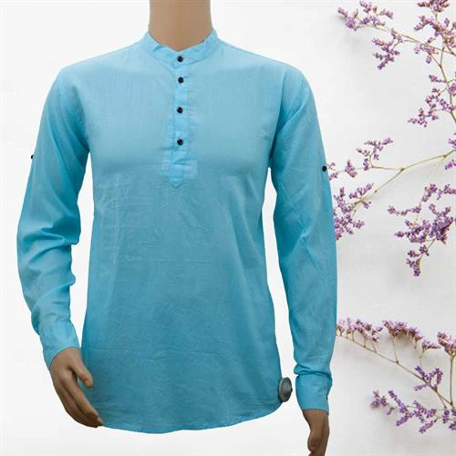 LP SHORT KURTA SKY BLUE - XL