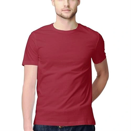 OMM MENS T-SHIRT MAROON SIZE-L