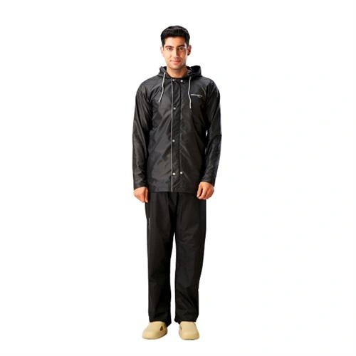 MEN WATER FIGHTER BY ZEEL RAINCOAT - BLACK L