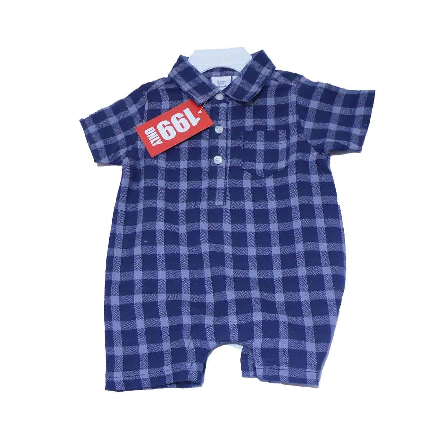 ROMPER KOLABABY JUMP-SUIT GREY-BLUE 3-6MONTH