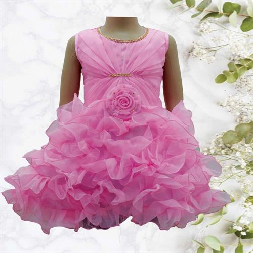 CREATION GIRLS FROCK LIGHT PINK- 18