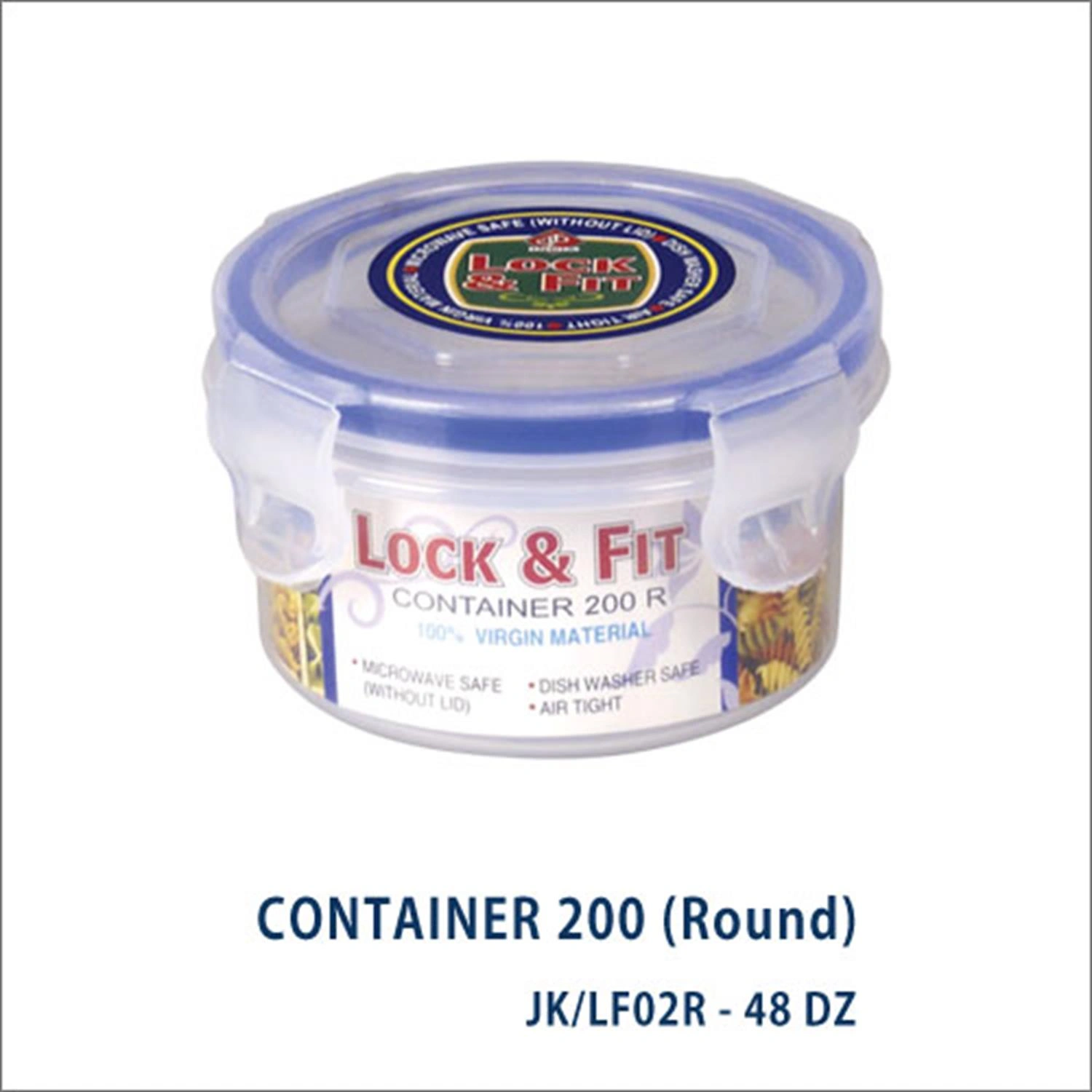 BHAWANI LOCK & FIT CONTAINER 200 (ROUND) 1PC