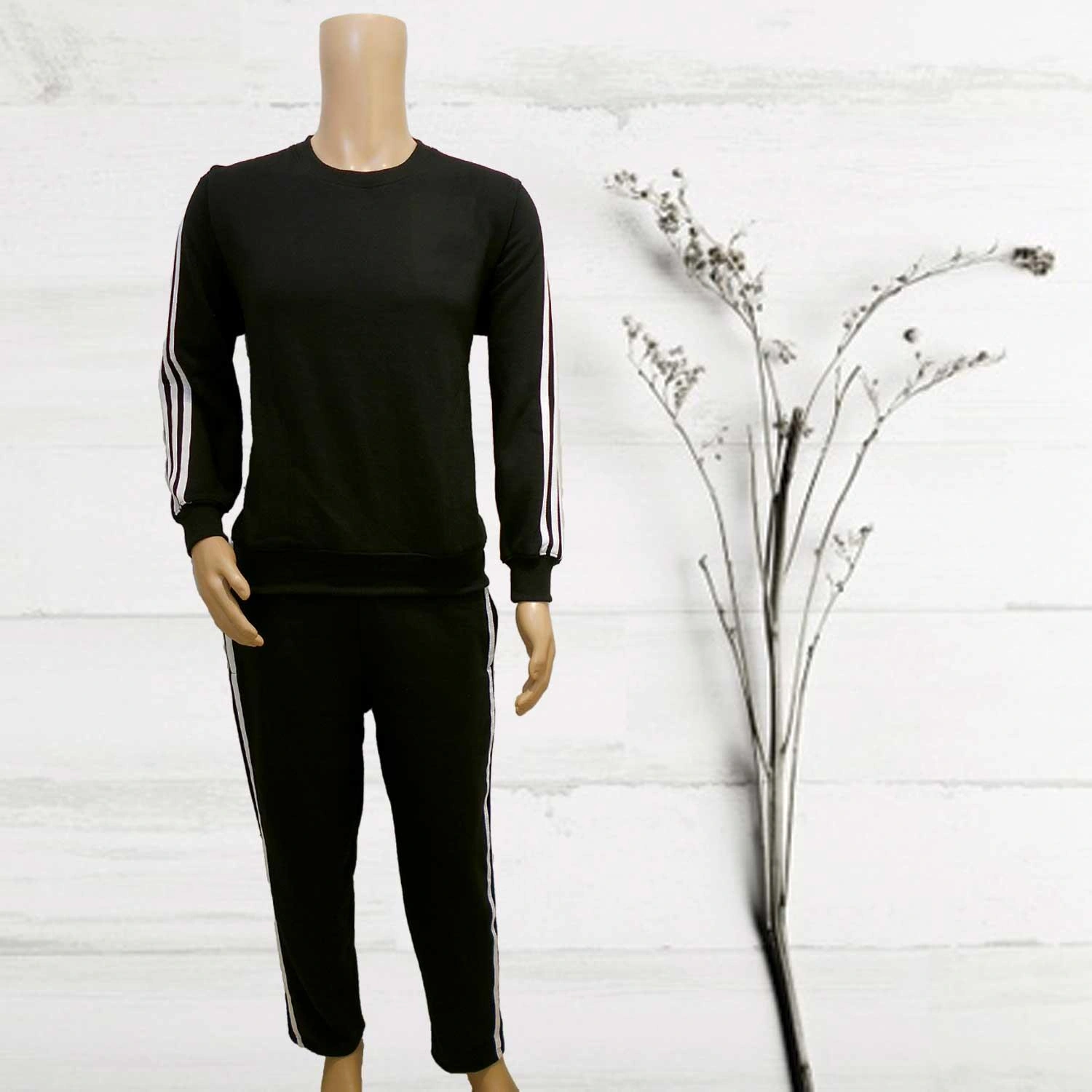 MENS WINTER TRACK SUIT BLACK SIZE-L