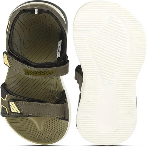 SKY GOLD MENS SANDAL OLIVE SIZE-8