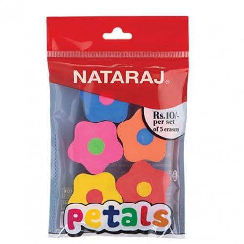 NATARAJ PETALS  ERASER 5 PCS SET