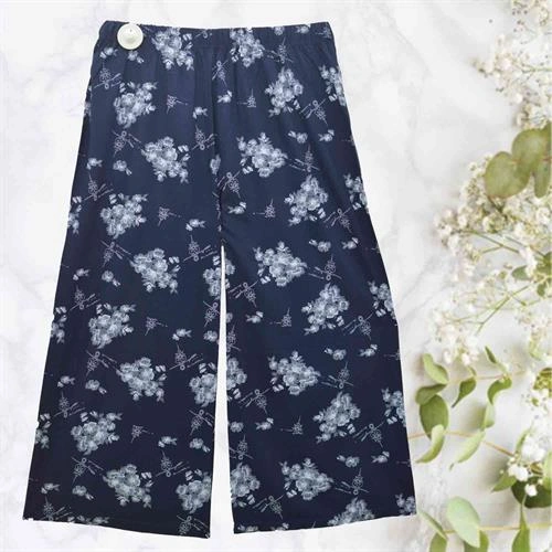 PLAZO PARIS - NAVY BLUE PRINTED - XXL