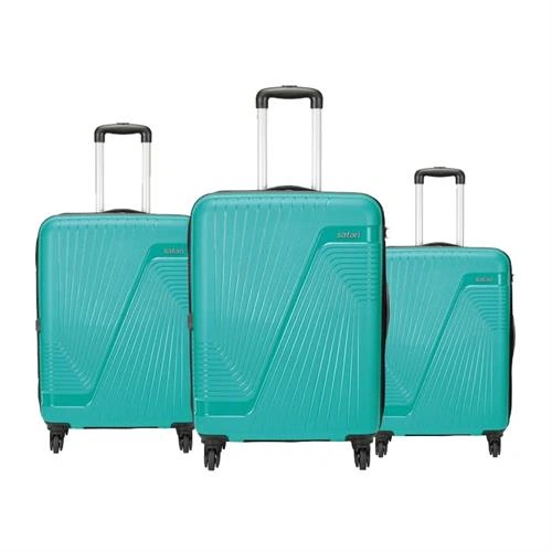 Safari Zion Set Of 3 Trolley Bags (Teal Green)