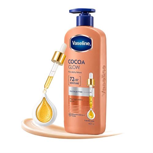 VASELINE COCOA GLOW LOTION 400 ML