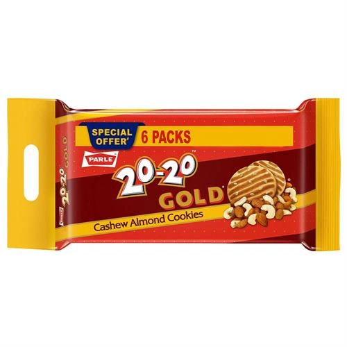 Parle 20-20 Gold Cashew Almond Cookies 600 GM