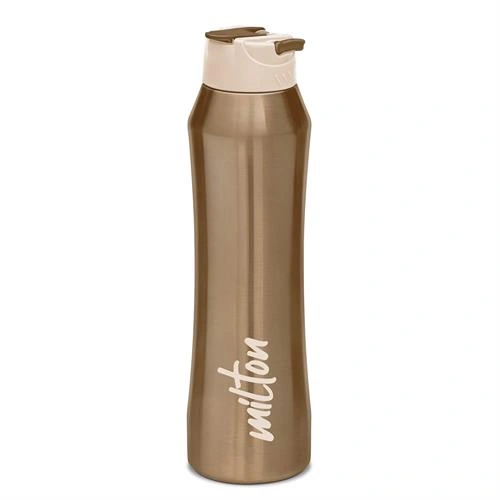 Milton Stark 900 Thermosteel 24 Hours Hot or Cold Water Bottle, 790 ml, Brown