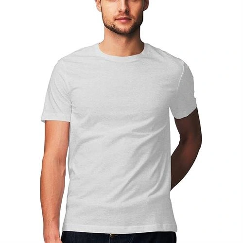 OMM MENS T-SHIRT MELANGE GREY SIZE-L